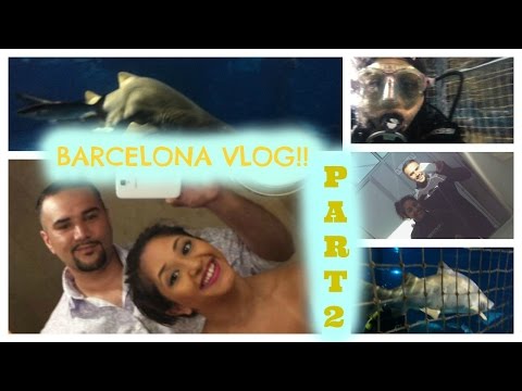 CAGE DIVING with SHARKS! - BARCELONA VLOG PART 2