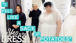 Bride Is TERRIFIED To See Herself In A Wedding Dress | Curvy Brides