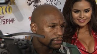 Mayweather and Berto have some last words before their fight on Saturday night.