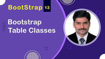 Bootstrap Table Classes - Bootstrap5 Tutorial 13 🚀
