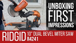 RIDGID Dual Bevel Sliding 10' Miter Saw Unboxing & First Impressions by DIY Xplorer 2,112 views 1 year ago 5 minutes, 35 seconds