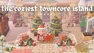 cozy towncore winter island tour ✨ animal crossing: new horizons dream island tour