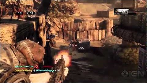Gears of War 3 Beta  Trenches Map Gameplay