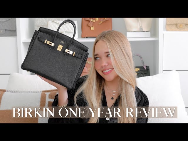 Hermès Birkin 25 Review - 1 Year Wear & Tear / How to get rid of