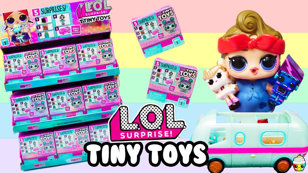 Details about   Lot Of 18 L.O.L Surprise Tiny Toys With Display Box 