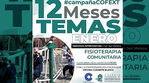 "12MESES, 12 TEMAS" Fisioterapia comunitaria, Virg...