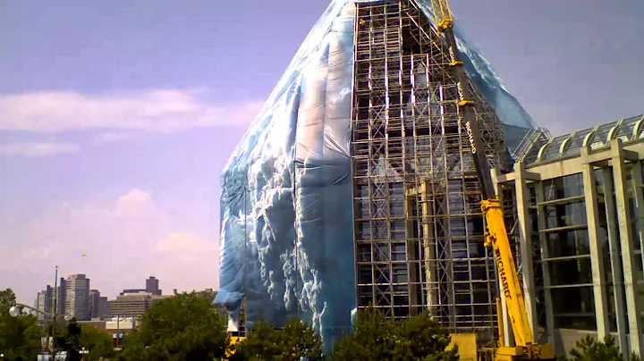 A time-lapse video of Greenlandic artist Inuk Silis Høegh's Iluliaq [Iceberg] (2013)