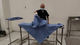 como vestir mesa quirúrgica (vestir mesa de riñón) #enfermeria #instrumentista
