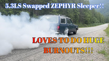 MERCURY ZEPHYR SWAPPED 5.3 LS BURNOUT!