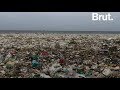 Rpublique dominicaine  mer de plastique et vagues de dchets
