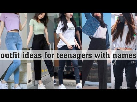 poster for outfit ideas for teenagers with names||THE TRENDY GIRL