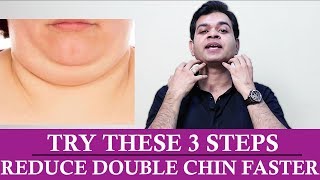 3 Best Exercises to Remove DOUBLE CHIN Quickly- How Double Chin can be Reduced Permanently-TRY THIS