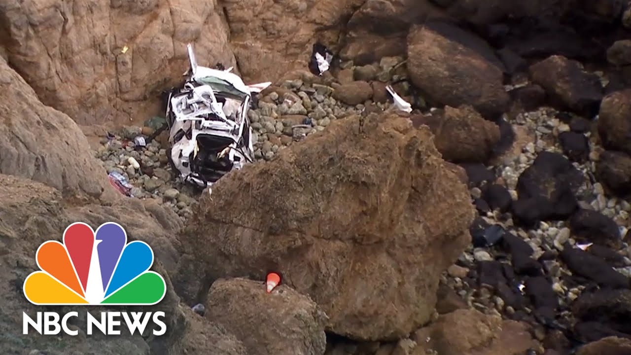 Four survive 250-foot plunge off Californian cliff in Tesla