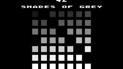 50 shades of grey 1k intro for Atari 8-bit