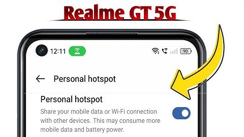 Hotspot Not Working on Realme GT 5G Problem Solved