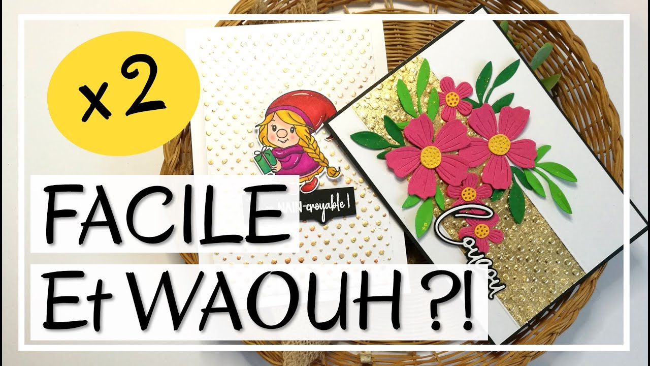 FLAKES et CLASSEURS d'EMBOSSAGE ! ça rend TROOOP BIEN !! 2 façons qui en jettent ! Tuto Carterie