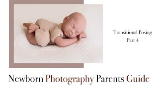 Newborn Photography Transitional Posing, Pose 4 Transition to the tummy 'Bum up'
