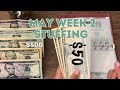 May Week 2 Stuffing | $500 24 Year Old Weekly Budget | Cash Envelope System