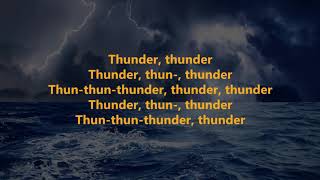 THUNDER- Imagine Dragons (Lyrics Video)