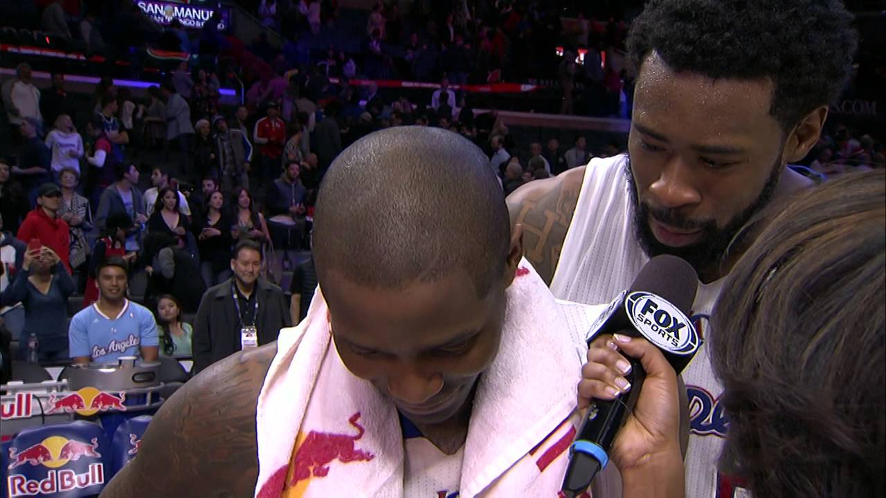 DeAndre Jordan Sings to Jamal Crawford in Interview Bomb