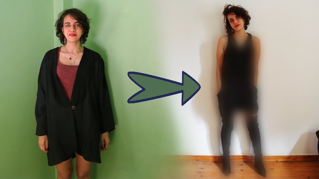 تدوير البالة : بليزر حريمي الى فستان عصري