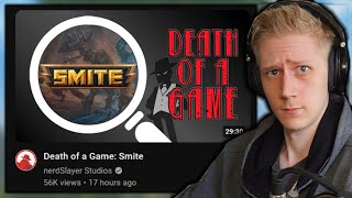 Reacting To: 'Death of a Game: SMITE' By @nerdSlayerstudioss