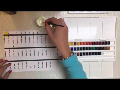 Winsor Newton Colour Chart Watercolour