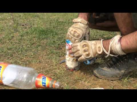 ნაგვის ურნის დამზადება ლაშქრობისას .Making a trash can in extreme conditions