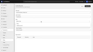 How to create a blog and publish posts in LaunchMyStore
