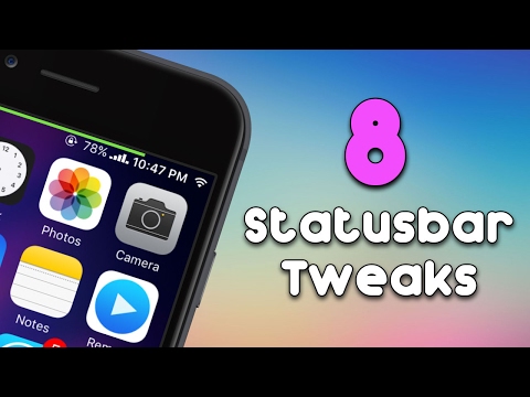 8 BEST iOS 10 - iOS 10.3.3 Statusbar Tweaks!