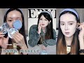 ASMR Makeup &amp; Skincare tutorial 💙 Satisfying Videos ♡ Aesthetic ✨️