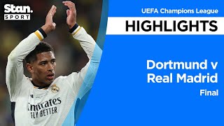 Thumbnail for Borussia Dortmund v Real Madrid Highlights | 2023-24 | UEFA Champions League