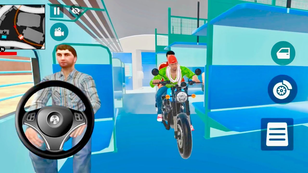 Bike car game Franklin Franklin drove a bike in the park games