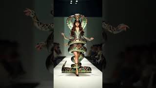 Python Dress | Fashion Show #fashion #naagin #shorts #trendingshorts #ai #python #metgala