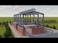PEB Structure  with Crane Model 3D