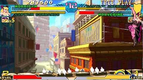 Marvel Vs. Capcom 1 - Captain Commando - Morrigan Playthrough 1/2
