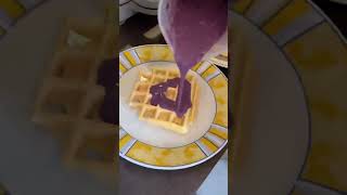 Waffles for breakfast #breakfast #dorucak #zdravzivot #baranja