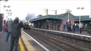 6024 'King Edward I' pelts through Didcot Parkway on the Bristolian, Twice!