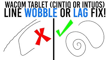 WACOM LINE LAG OR WOBBLE FIX! 2018 (Cintiq or Intuos)