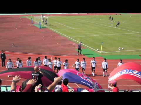 2011 天皇杯 2回戦 ファジアーノ岡山 選手登場