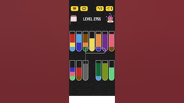 Water sort puzzle level 2755 #watersortpuzzle #puzzle #solveitwithme #games #colorsorting #solutions