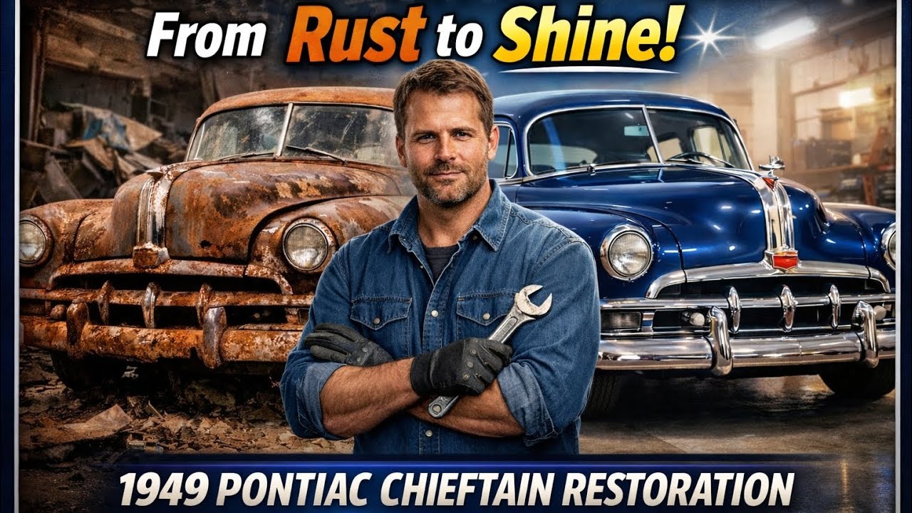 Vintage 1949 Pontiac Chieftain Rebuild | Full Classic Car Restoration ASMR”
