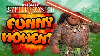 Star Wars Battlefront 2 FUNTAGE (Funny Moments Montage) #3 - Maui In The Beta