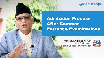 Admission Process After Common Entrance Examinations - Medical Education Commission (MEC)