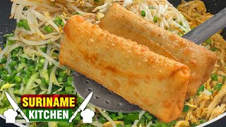 Surinaamse Ouderwetse Loempia Recept Met Eigen Vulling + Eigen Deeg | Spring Roll Filling + Dough