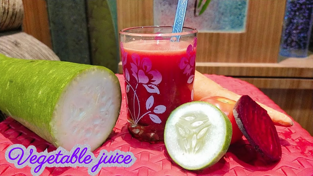 Healthy Homemade Vegetable Juice 😋 💪 kids like to drink this vegetable