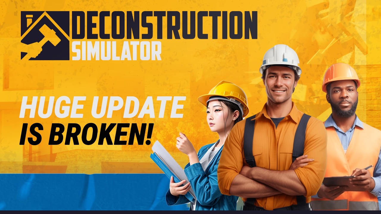 Deconstruction Simulator HUGE Update LIVE! New House Building, Crane & Construction