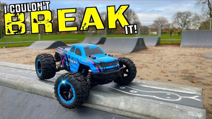 HAIBOXING 1:18 Scale RC Monster Truck 18859E 36km/h Speed 4X4 Off Road  Remote Control Truck,Waterproof Electric Powered RC Cars All Terrain Toys  Vehicle with 2 Batteries,Xmas Gifts for Kid and Adults 