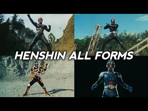Kamen Rider Black Black RX Henshin All Forms