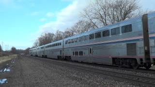 On Time and Shortened Amtrak on the Left Track